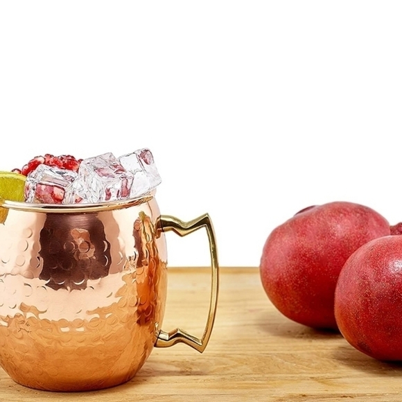 Set of 2 Old Dutch Nickel-Lined Solid Copper Hammered Moscow Mule Mug, 16 Oz - Picture 10 of 10